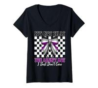 Mujer Divertida bandera de orgullo asexual It's Not That You Aren't Hot Camiseta Cuello V