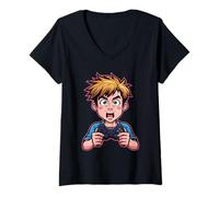 Mujer Divertida Camiseta Unisex con diseño de Enemigo para Hombre y Mujer Camiseta Cuello V