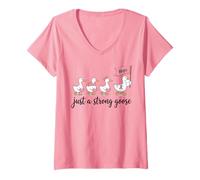 Mujer Divertida Cinta Rosa sobre el cáncer de Mama, Solo una Esperanza de gallina Camiseta Cuello V