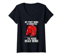 Mujer Divertida cita de artes marciales Karate Fighter Deportes de combate Camiseta Cuello V