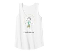Mujer Divertida Cuerda de Saltar para Mujer, diseño de Chica Entusiasta Camiseta sin Mangas