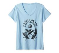Mujer Divertida discoteca retro de Murder On The Dance Floor Camiseta Cuello V