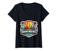 Mujer Divertida Junta de Surf Junta Surfboarding Surfer Juego de Palabras Broma Cita Camiseta Cuello V