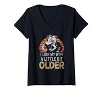 Mujer Divertida Pareja Casada Camiseta Novia Relación Regalo Camiseta Cuello V