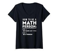 Mujer Divertido Amante de las Matemáticas Nerd STEM Algebra Camiseta Cuello V