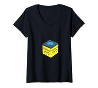 Mujer Divertido Billar Refranes Tiza de Billar es mi Brillo Camiseta Cuello V