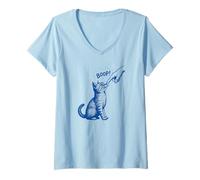 Mujer Divertido Boop Memes - diseño de niños Meme humorístico Camiseta Cuello V