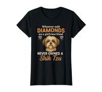 Mujer Divertido cachorro de Shih Tzu, mejor amiga de las niñas, amante de los perros Camiseta
