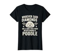 Mujer Divertido caniche, mejor amiga de las niñas, amante de los perros, dueña de mascotas Camiseta