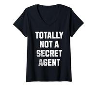 Mujer Divertido detective privado, inspector de espionaje y agentes secretos Camiseta Cuello V