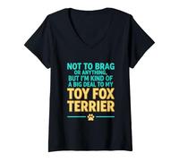 Mujer Divertido Dicho no presumir de Nada, Pero Soy Amable Gran Cosa mi Juguete Camiseta Cuello V