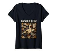 Mujer Divertido Dicho No Todos Mamá Pato Sarcástico Humorístico Camiseta Cuello V