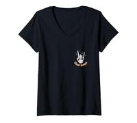 Mujer Divertido diseño de Cerveza Surviving Cheer Comps Camiseta Cuello V