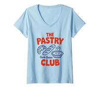 Mujer Divertido diseño para Hornear Carb Queen de The Pastry Club Camiseta Cuello V