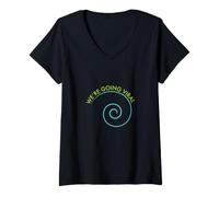 Mujer Divertido Juego de Palabras de microbiología Nos Estamos volviendo virales Camiseta Cuello V