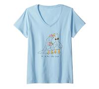 Mujer Divertido Novio de Wedding Goose, Sr. y Sra. Silly Goose Camiseta Cuello V