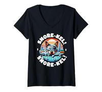 Mujer Divertido Perro Ganadero Australiano Camiseta Cuello V