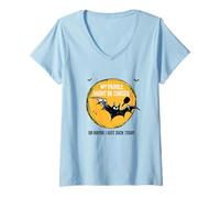 Mujer Divertido Pickleball de Halloween Mi Paleta podría ser Maldita Camiseta Cuello V
