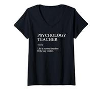 Mujer Divertido Profesor de psicología psiquiatra de Arte para Hombres y Mujeres Camiseta Cuello V