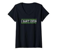 Mujer Divertido Regalo de matemáticas I Can't Even Prime Numbers Mathlete Gift Camiseta Cuello V