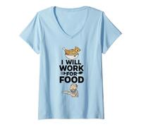 Mujer Divertido Regalo para papá Foodie para él, Amigo, Regalo para Hombres y Mujeres Camiseta Cuello V