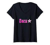 Mujer Divertido Retro 70s XXX Adulto Sexo Actor Actriz Porno Estrella De Cine Camiseta Cuello V