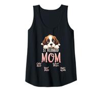 Mujer Divertido San Bernardo Mamá Perro San Bernardo Mamá Humor Cita Camiseta sin Mangas