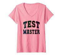 Mujer Divertido Test Master Testing Day Teacher Mode en el Modo ELA Stem Camiseta Cuello V