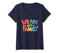 Mujer Divertido: We Are Family Cousin Crew Reunion Trip Grandpa Squad Camiseta Cuello V