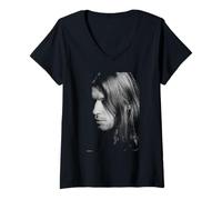 Mujer DJ Aphex Twin Windowlicker Era por Andy Willsher Camiseta Cuello V