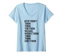 Mujer Do You Know The Muffin Man DYKTMM Funny Quote Camiseta Cuello V