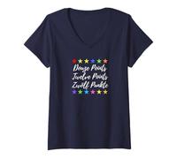 Mujer Doce Puntos - Lema de la canción Concurso Gran Premio Camiseta Cuello V