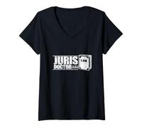 Mujer Doctor en Derecho (J.D.) Camiseta Cuello V