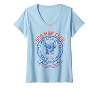 Mujer Dog Mom Club Life Is Ruff Without My Dog Chihuahua Camiseta Cuello V