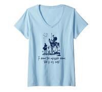 Mujer Don Quijote To Dream Impossible That Is My Quest Navy Print Camiseta Cuello V