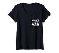 Mujer Donate Life Be An Organ Donor Mensaje Inspirador Camiseta Cuello V