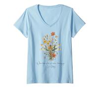 Mujer Donde Hay Amor por la Naturaleza, Hay alegría - León Tolstoi Camiseta Cuello V