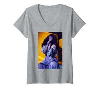 Mujer Donna Summer Queen of Disco de Michael Grecco Camiseta Cuello V