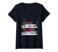 Mujer Don't Follow me Muddy Race - Carrera de Barro Camiseta Cuello V