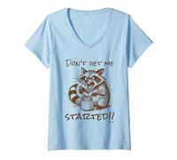Mujer Don't Get me Started Funny Sourdough Bread Starter Camiseta Cuello V
