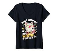 Mujer Don't Rush Me My Westie Comes First Camiseta Cuello V
