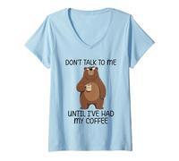 Mujer Don't Talk To Me Until I've Had My Coffee Camiseta Cuello V
