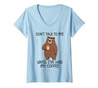 Mujer Don't Talk To Me Until I've Had My Coffee Camiseta Cuello V