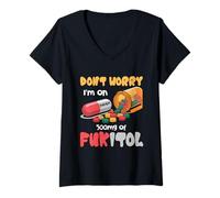 Mujer Don't Worry I'm On 500mg of Fukitol Funny Diching Quote Camiseta Cuello V