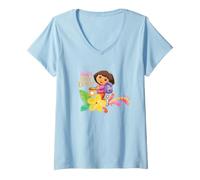 Mujer Dora The Explorer Hola! Soy Dora! Camiseta Cuello V