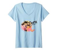 Mujer Dora The Explorer Tropical Breezes Camiseta Cuello V