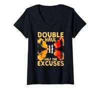 Mujer Double Haul Half The Excuses Camiseta Cuello V