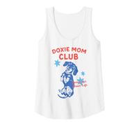 Mujer Doxie Mom Club Living The Doxie Life Dachshund Dueño Perro Camiseta sin Mangas