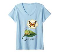 Mujer Dream of the Caterpillar - Bonito diseño inspirador de mariposa Camiseta Cuello V