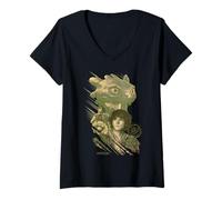 Mujer DreamWorks Dragons Hiccup And Toothless Camiseta Cuello V